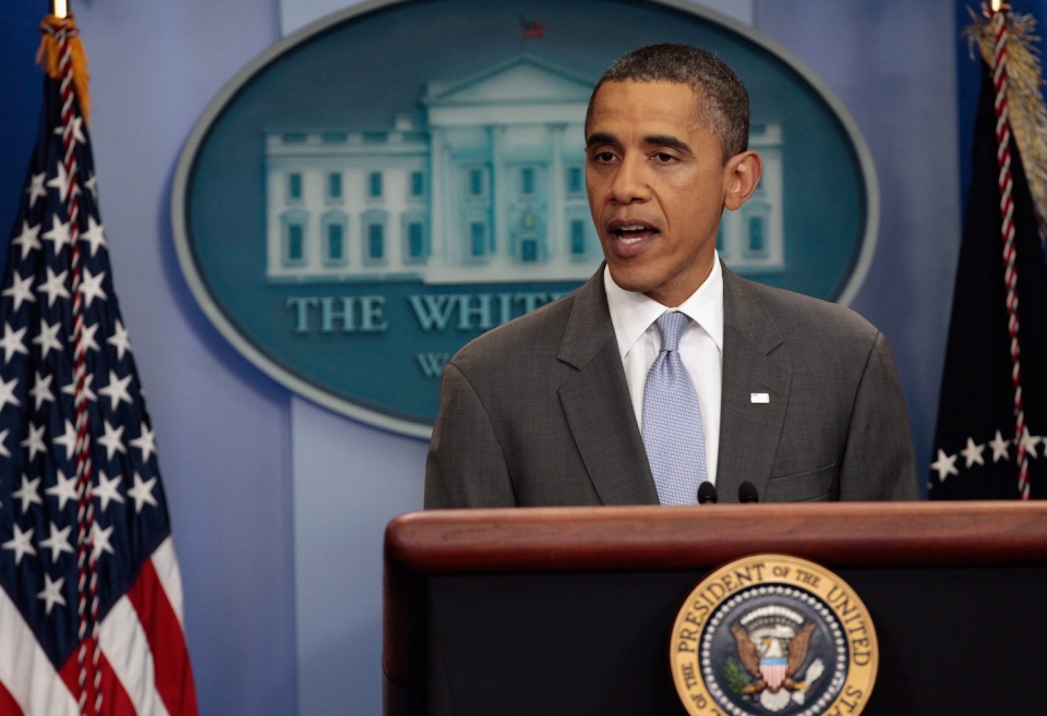 Barack Obama en rueda de prensa en la Casa Blanca. Foto: Efe.