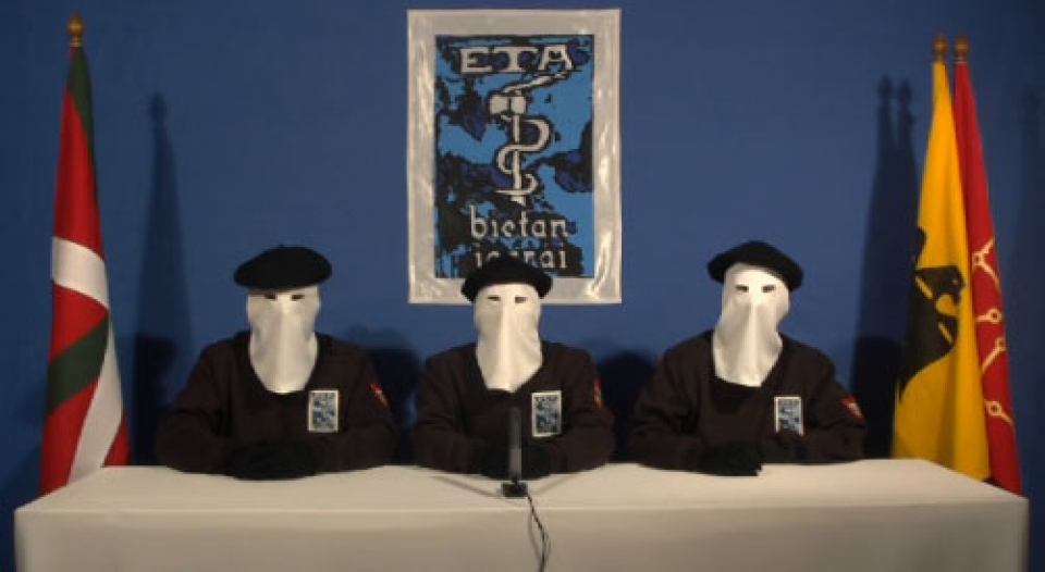 Imagen del vídeo que ha difundido ETA.