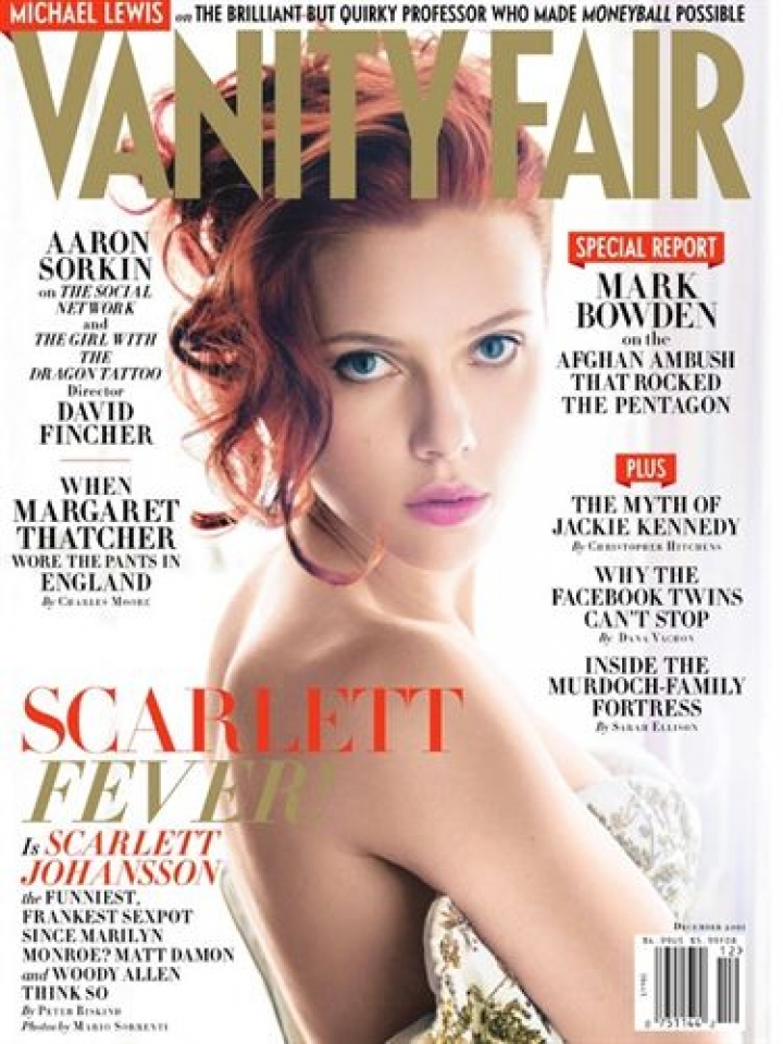 Portada de Scarlett Johansson para 'Vanity Fair'. Foto: 'Vanity Fair'