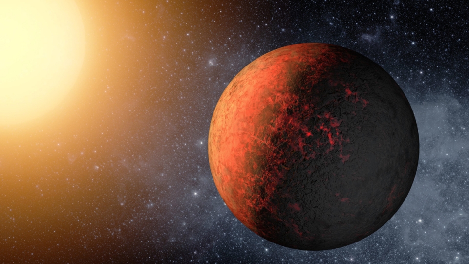 Recreación de uno de los planetas identificados por la NASA. Foto: EFE