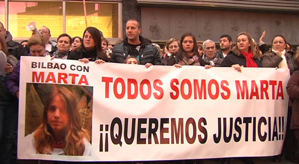 Protesta en Bilbao contra el fallo en el caso de Marta del Castillo