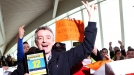 Ryanair boss clashes with protesters from sacked rival airline staff