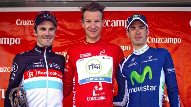 Gretsch, Irizar y Coppel en el podio. Foto: EFE