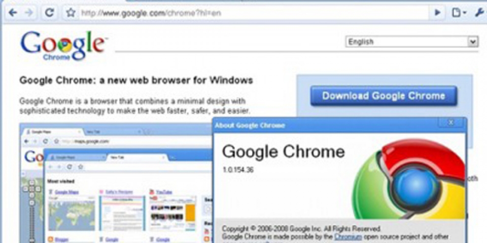 El navegador web de Google, Chrome. Foto: Google