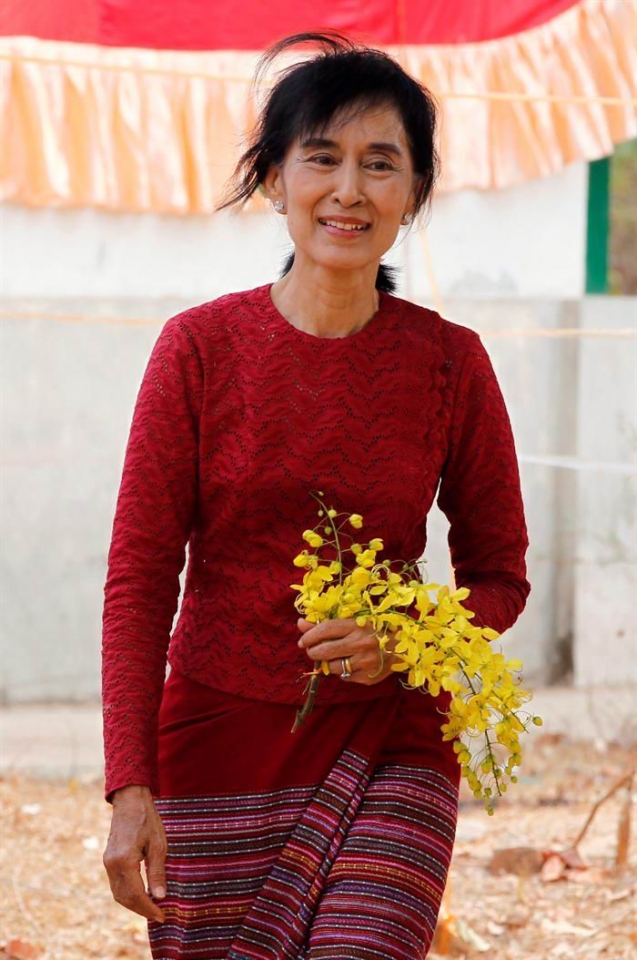 Aung San Suu Kyi se encuentra más cerca de su sueño de democracia en Birmania. Foto: EFE