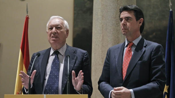 Spanish ministers José Manuel García Margallo and José Manuel Soria. Photo: EFE