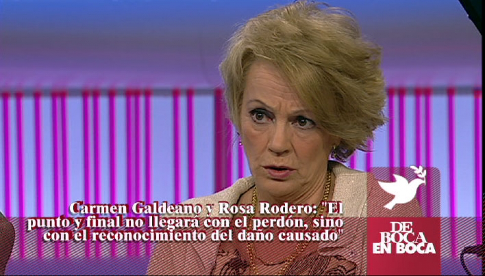 Rosa Rodero: 'Las víctimas somos iguales en el dolor'