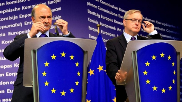 Moscovici and Olli Rehn. Photo: EFE