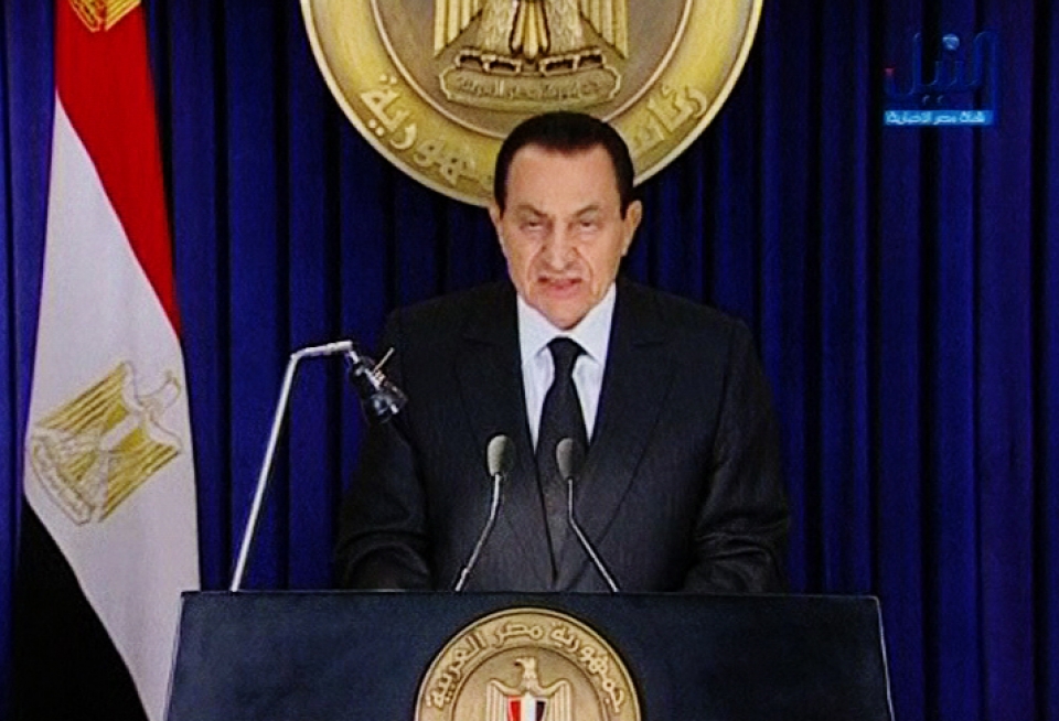 Hosni Mubarak expresidente de Egipto.