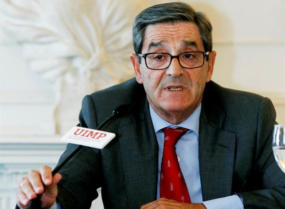 El presidente de Kutxabank, Mario Fernández, ha presentado el balance de la entidad. 