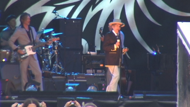 Bob Dylan, durante una reciente actuación en Bibao. Foto: EiTB.