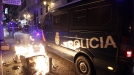 Incidentes en Madrid tras las manifestaciones contra los recortes. Foto: Efe title=