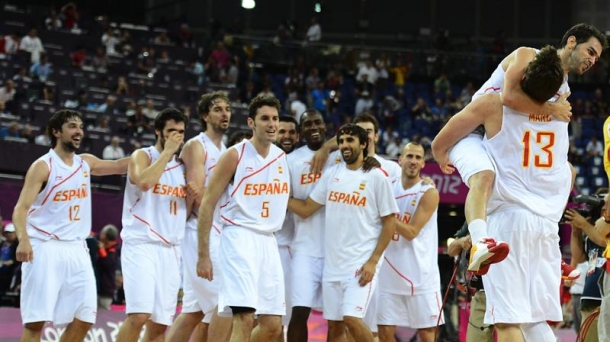 La selección española celebra el pase a la final. Foto: EFE