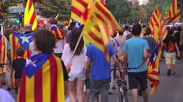 Thousands of people are expected to demonstrate in Barcelona. Photo: EITB