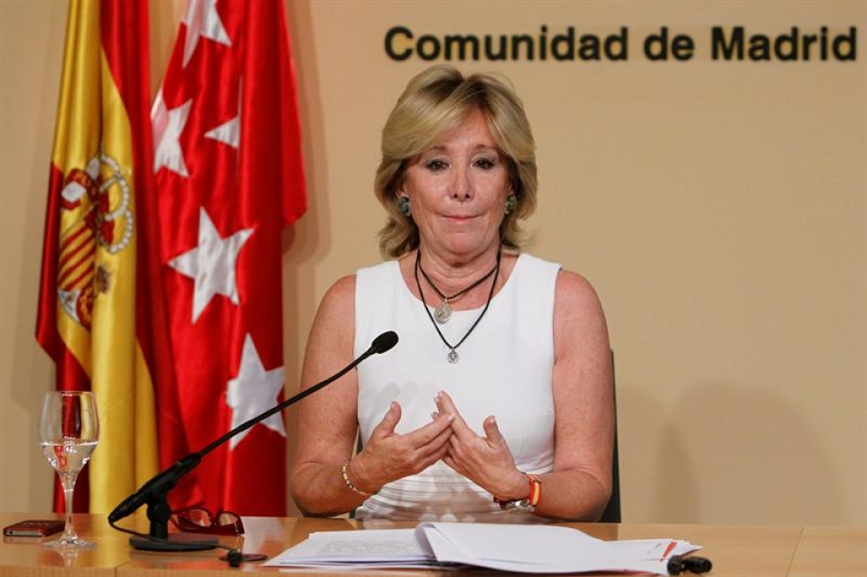 Esperanza Aguirre, una presidenta rodeada de polémica