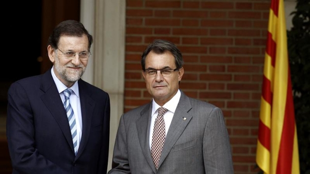 Catalan President Artur Mas and Spanish PM Mariano Rajoy at a previous meeting. Photo: EFE