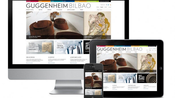 Imagen de la nueva web del Guggenheim. 