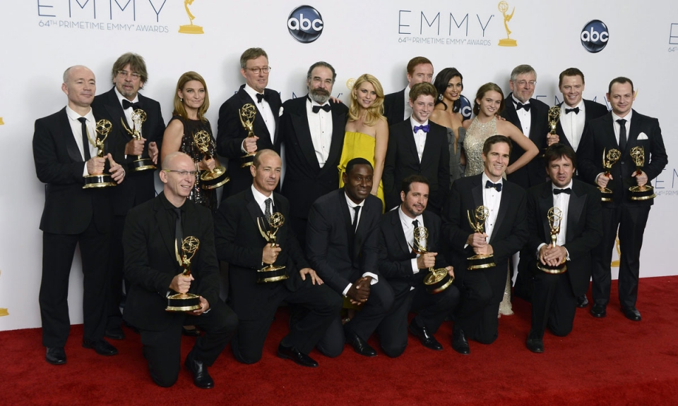 El reparto de "Homeland", en los premios Emmy. Foto: EFE