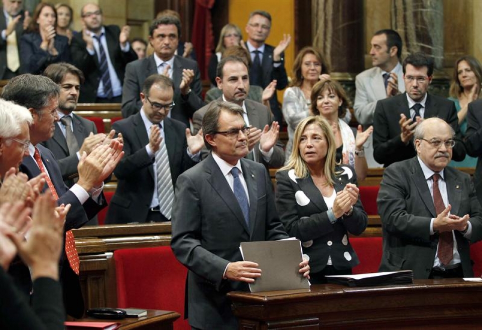 El president de Cataluña Artur Mas, en el Parlament. Foto: EITB