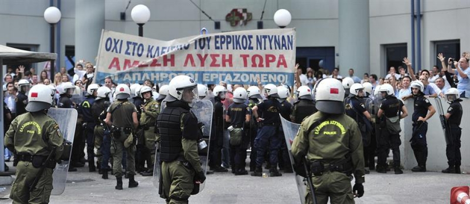 Una protesta en Grecia. EFE