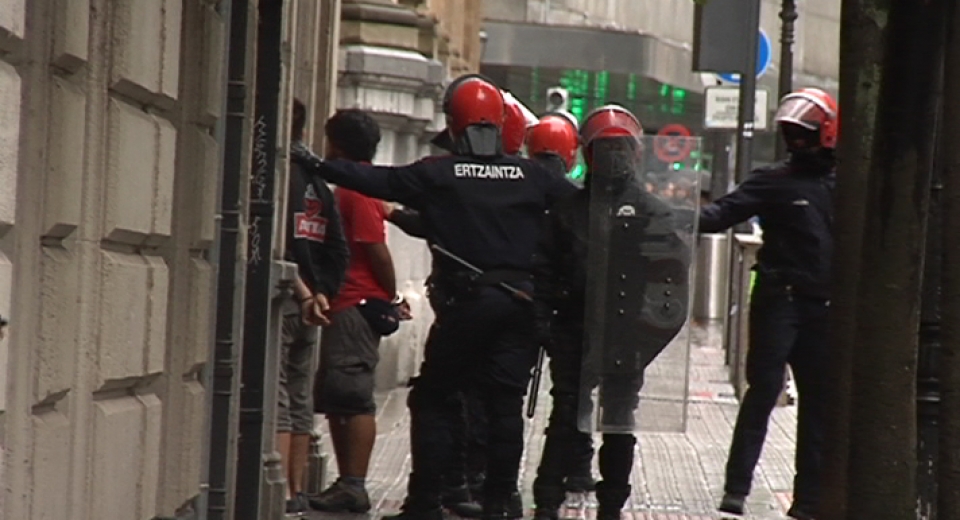 Incidentes en Bilbao.