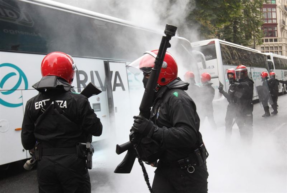 Disturbios en Bilbao.