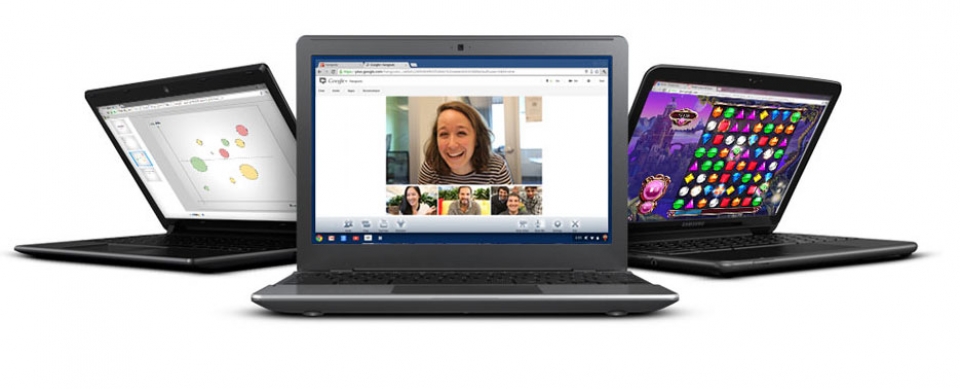 Imagen promocional del nuevo Chromebook de Google. Foto: Google