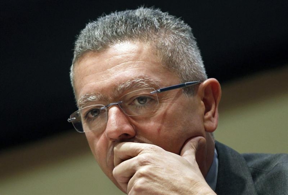 El ministro de Justicia, Alberto Ruiz Gallardón. EFE.