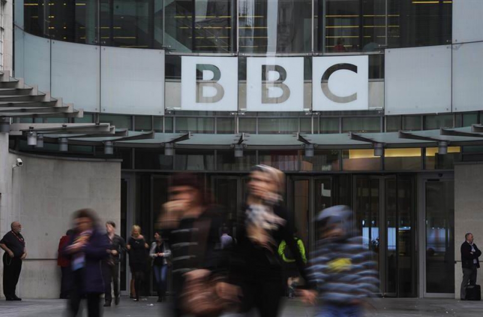 Sede de la cadena pública BBC en Londres.