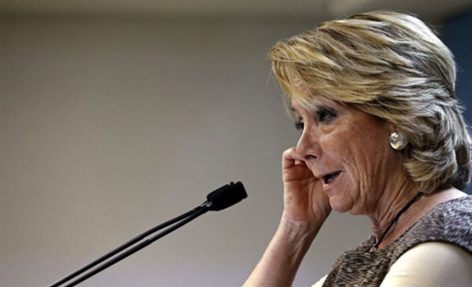 La presidenta del PP madrileño, Esperanza Aguirre. EFE