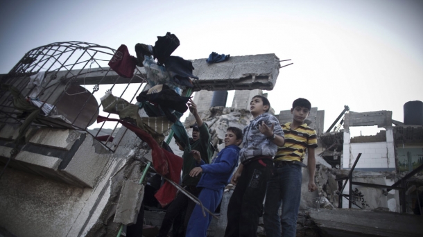 Some 110 Palestinians have died in a week of fighting. Photo: EFE