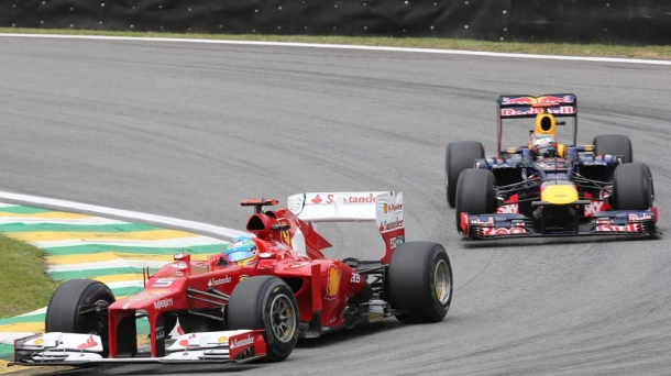Fernando Alonso eta Sebastian Vettel. Argazkia: EFE