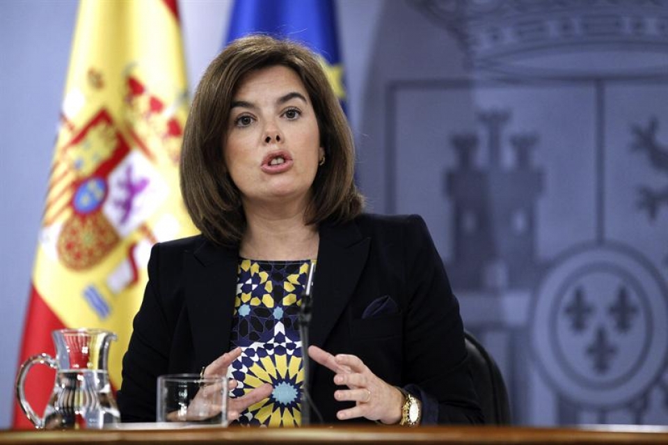 Soraya Sáenz de Santamaría, vicepresidenta del Gobierno.