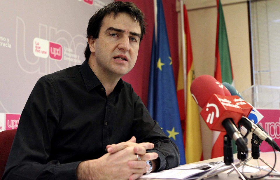 El portavoz de UPyD en la CAV y parlamentario vasco, Gorka Maneiro.