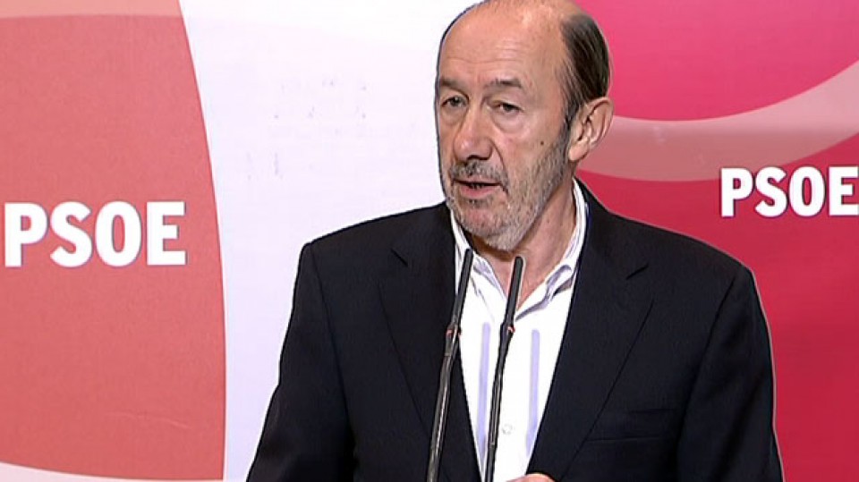 El secretario general del PSOE, Alfredo Pérez Rubalcaba. Foto: EFE
