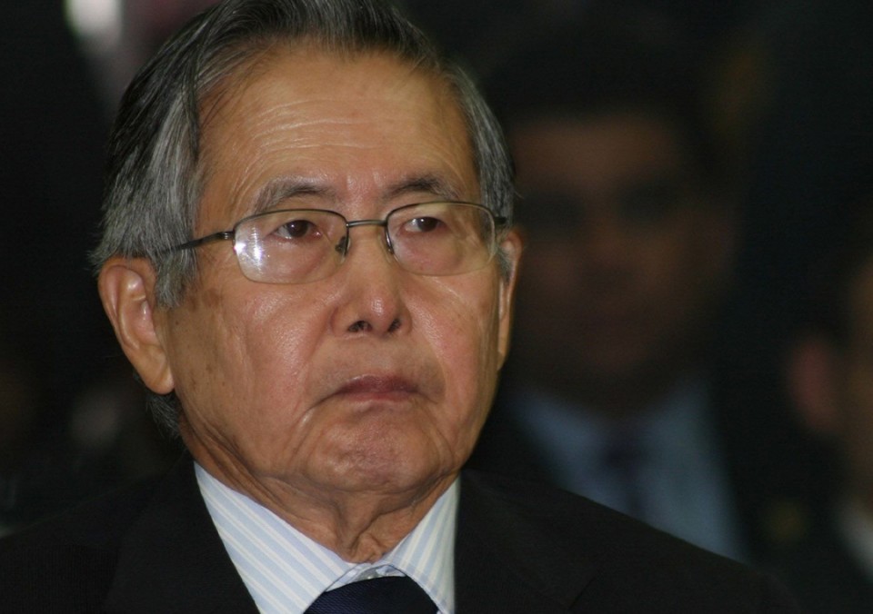 Alberto Fujimori artxiboko irudi batean.