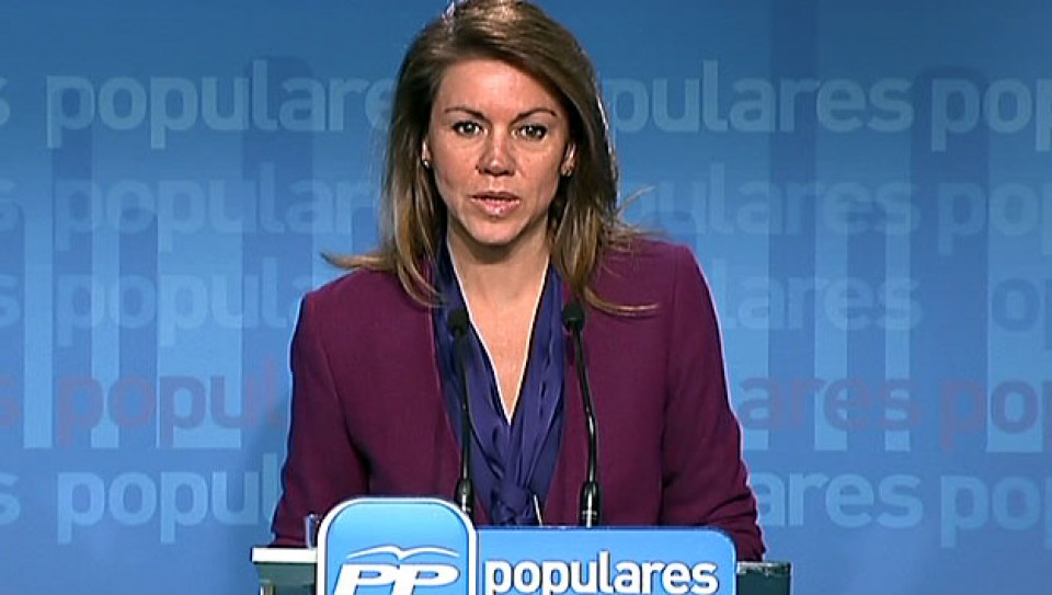 Maria Dolores de Cospedal afirma que en el PP están 'más indignados' que nadie. EITB.