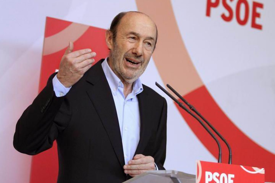 Alfredo Pérez Rubalcaba ha acusado a Rajoy de crear una situación "invivible". Efe.