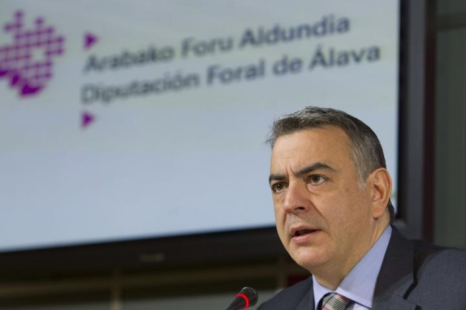 Javier De Andrés, diputado general de Araba. EFE.