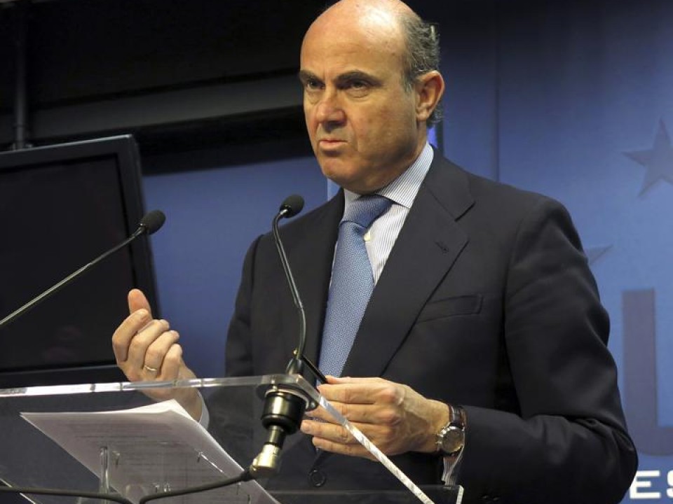 Luis de Guindos, ministro español de Economía. Foto: EFE