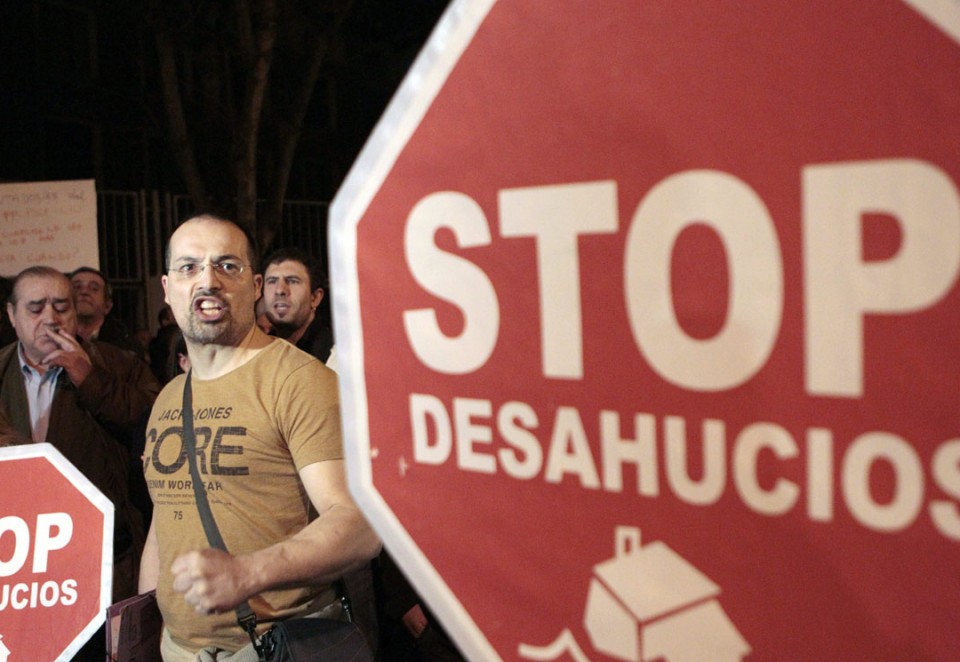 Imagen de archivo de Stop Desahucios. Foto: EFE