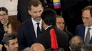 El principe de Asturias y Nicolás Maduro. Foto: EFE title=