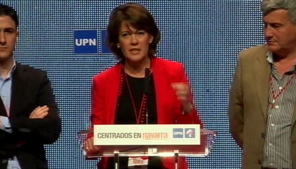Yolanda Barcina Nafarroako Gobernuko eta UPNko presidentea. EITB