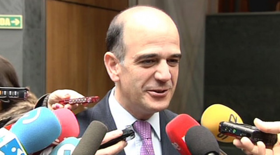 El presidente del Parlamento navarro, Alberto Catalán. EiTB