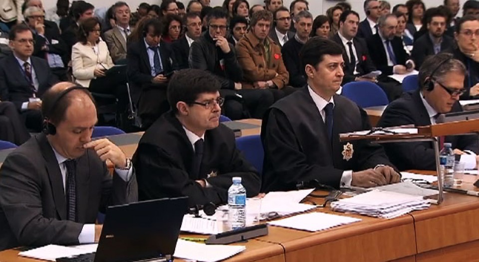 Diputados de EH Bildu han acudido al Tribunal de Estrasburgo. EITB