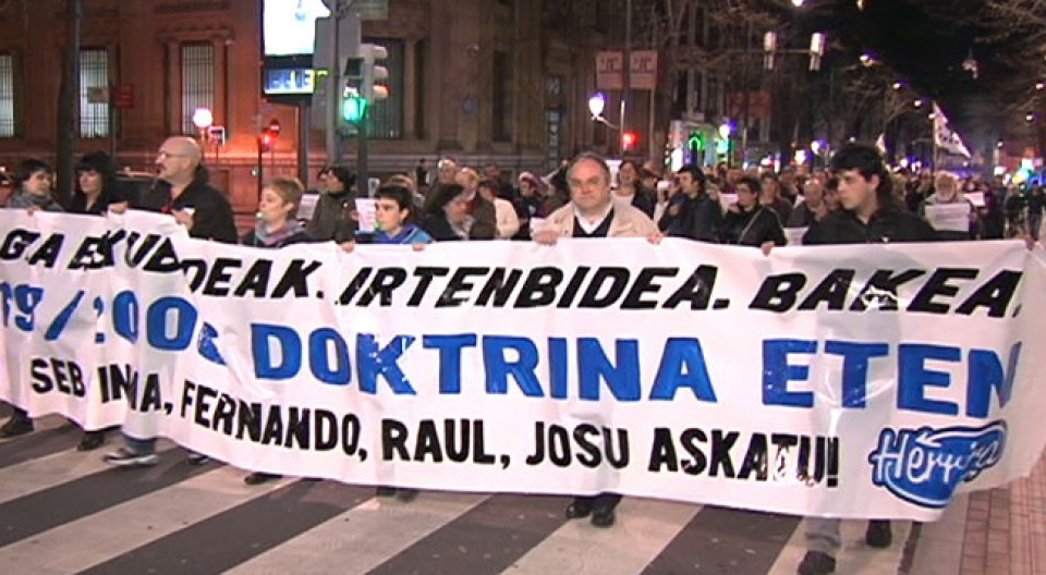 Manifestación en Bilbao contra la doctrina Parot. EITB