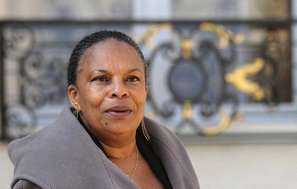 Christiane Taubira Frantziako Justizia ministroa. Artxiboko irudia: EFE