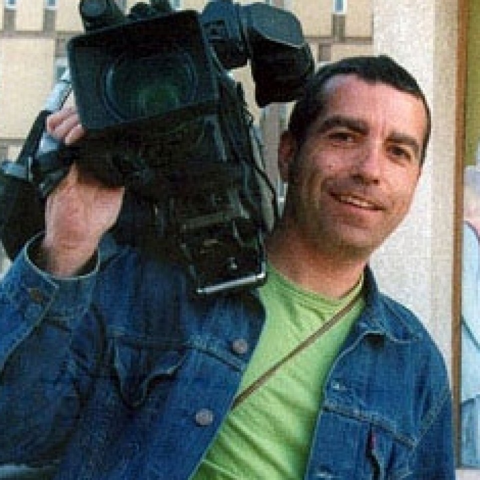 Jose Couso, Iraken hil zuten kameralaria. Argazkia: EiTB