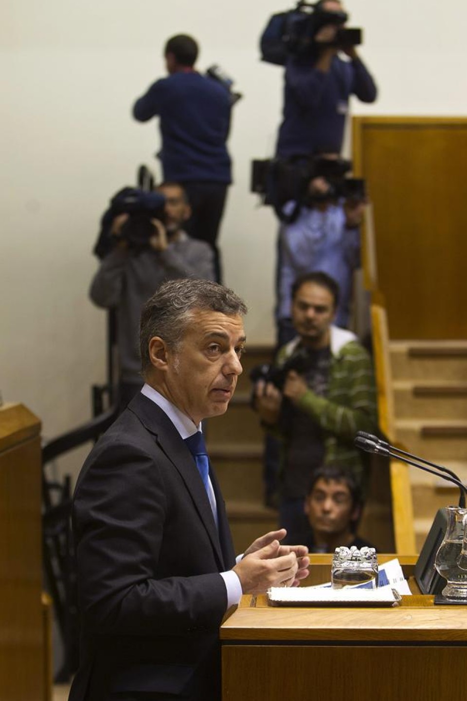 Iñigo Urkullu en una comparecencia anterior en el Parlamento Vasco. 