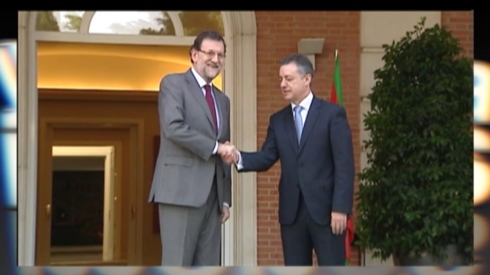 Urkullu, 'pendiente' de que Rajoy conteste a su oferta sobre paz